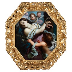 Alessandro Rosi (Florence 1627-1697) "Sainte Christine de Bolsena et l'ange".