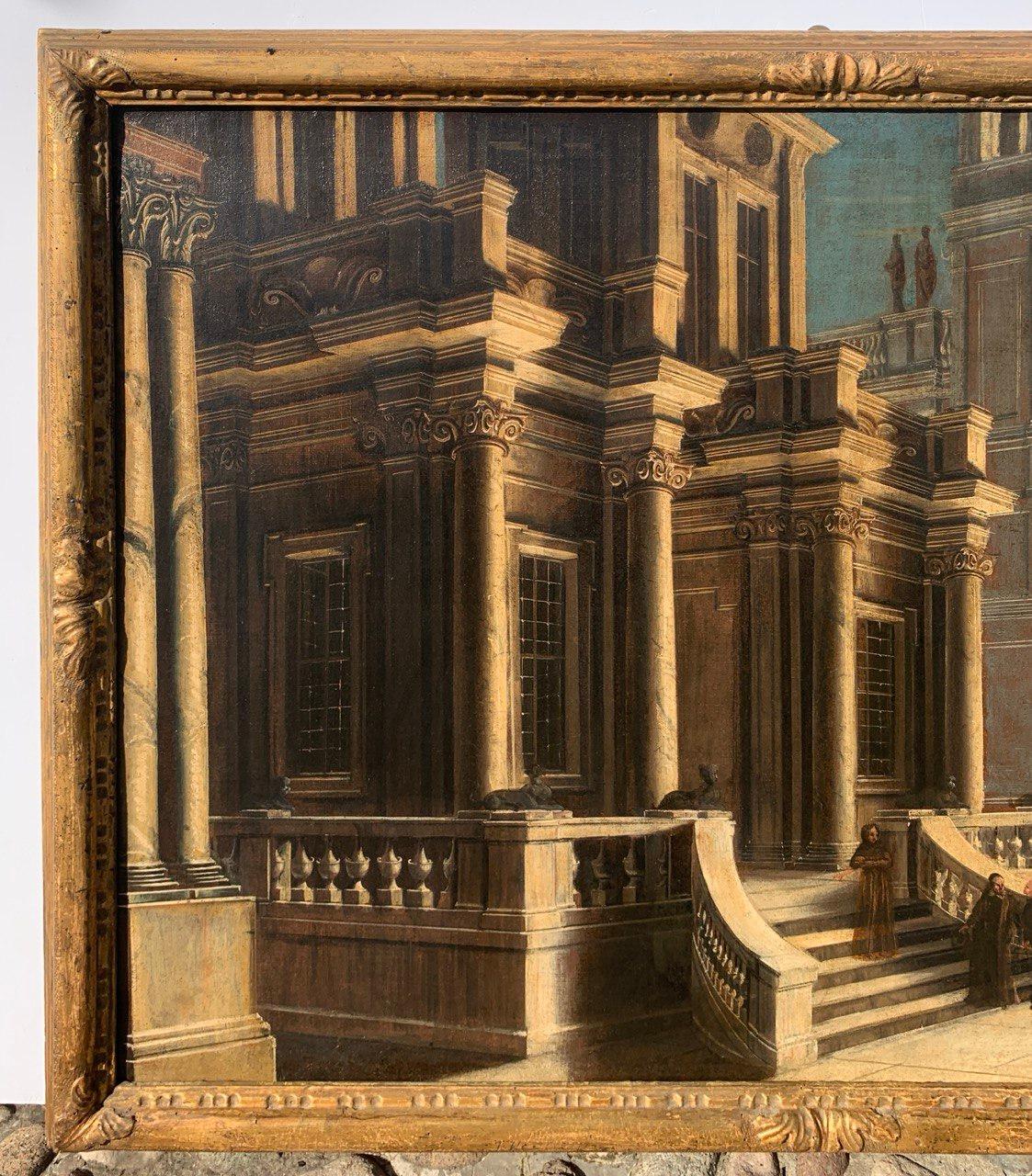 Alessandro Salucci (maestro italiano) - Paisaje del siglo XVII Capriccio en venta 9