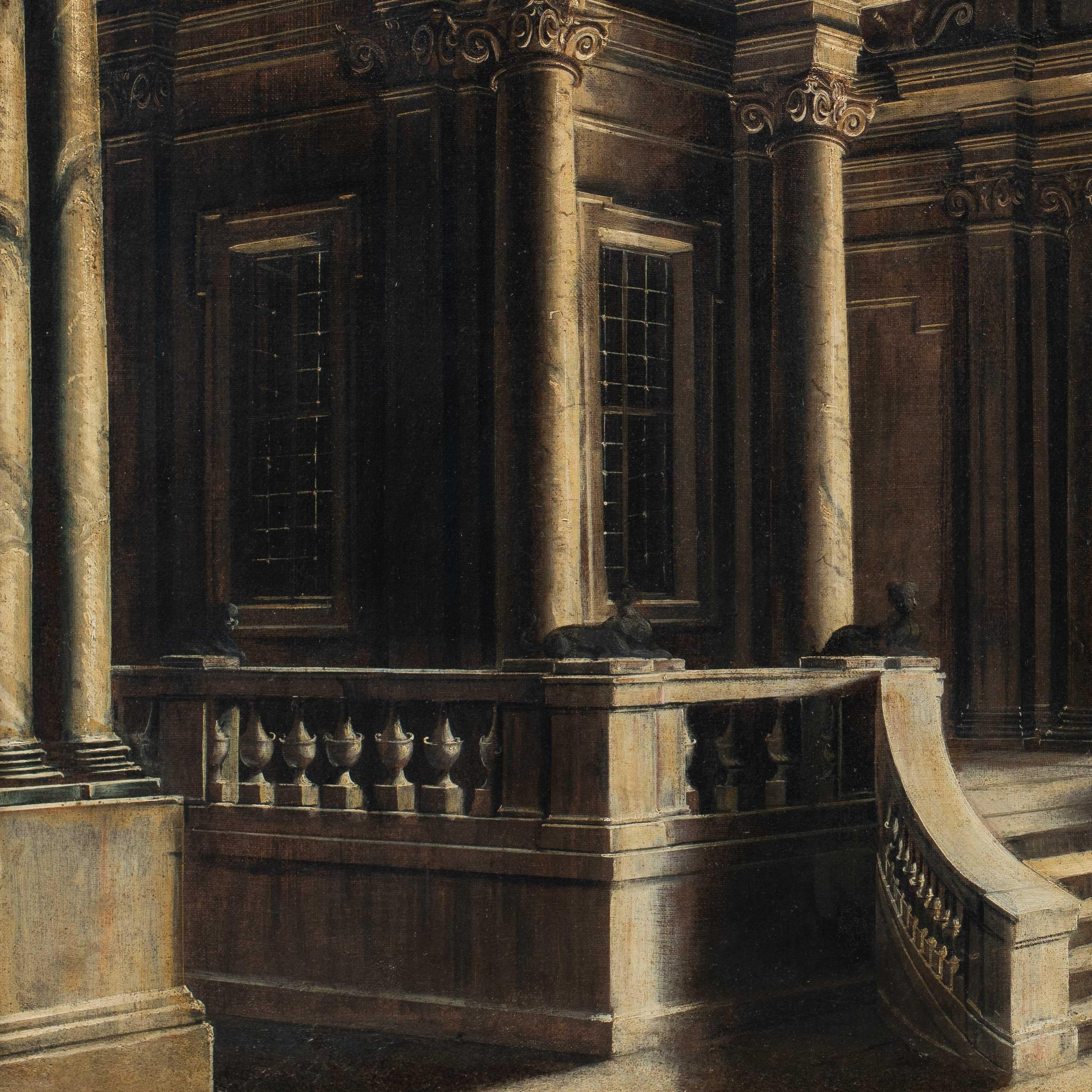 Alessandro Salucci (maestro italiano) - Paisaje del siglo XVII Capriccio en venta 2