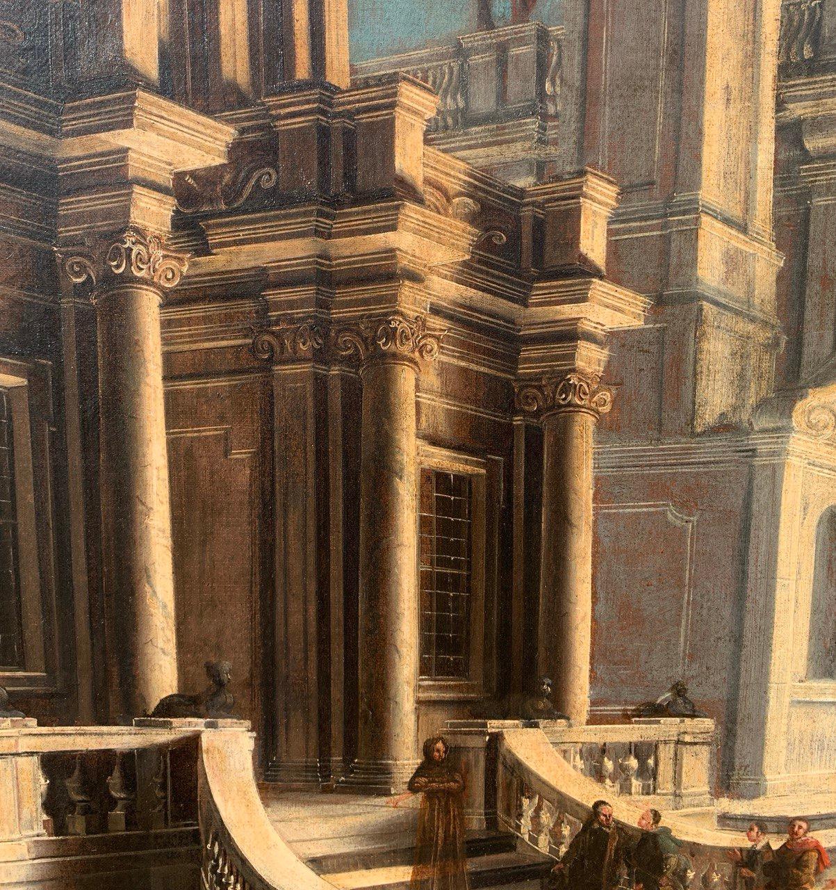 Alessandro Salucci (maestro italiano) - Paisaje del siglo XVII Capriccio en venta 8