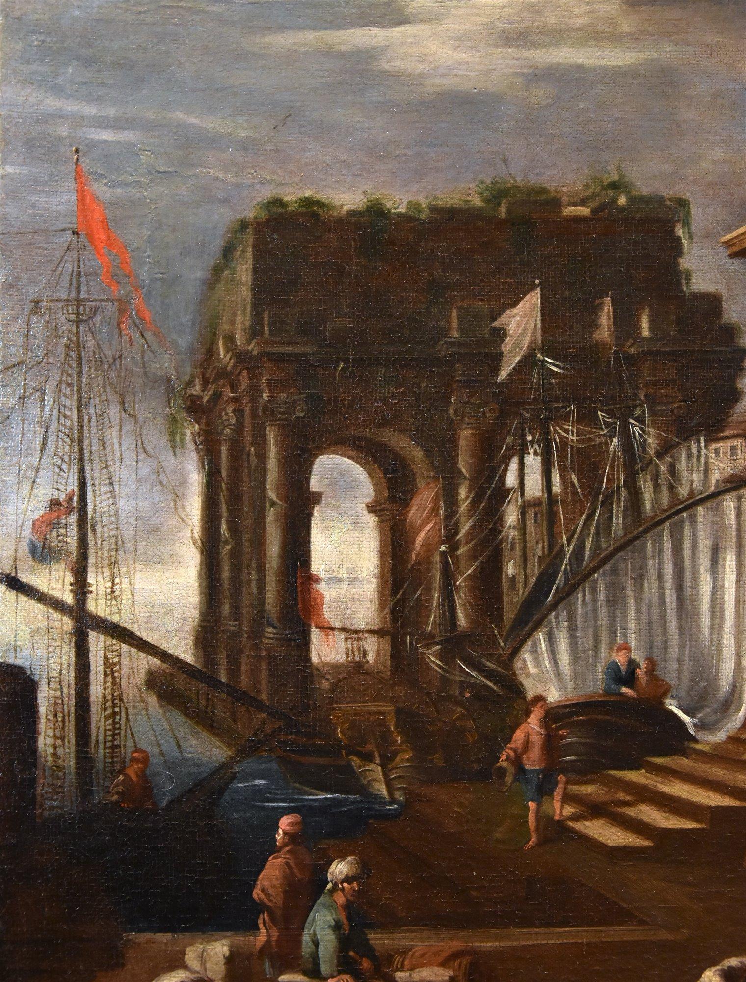 Landschaft Capriccio Salucci Gemälde 17. Jahrhundert Öl auf Leinwand Alter Meister Italien im Angebot 1