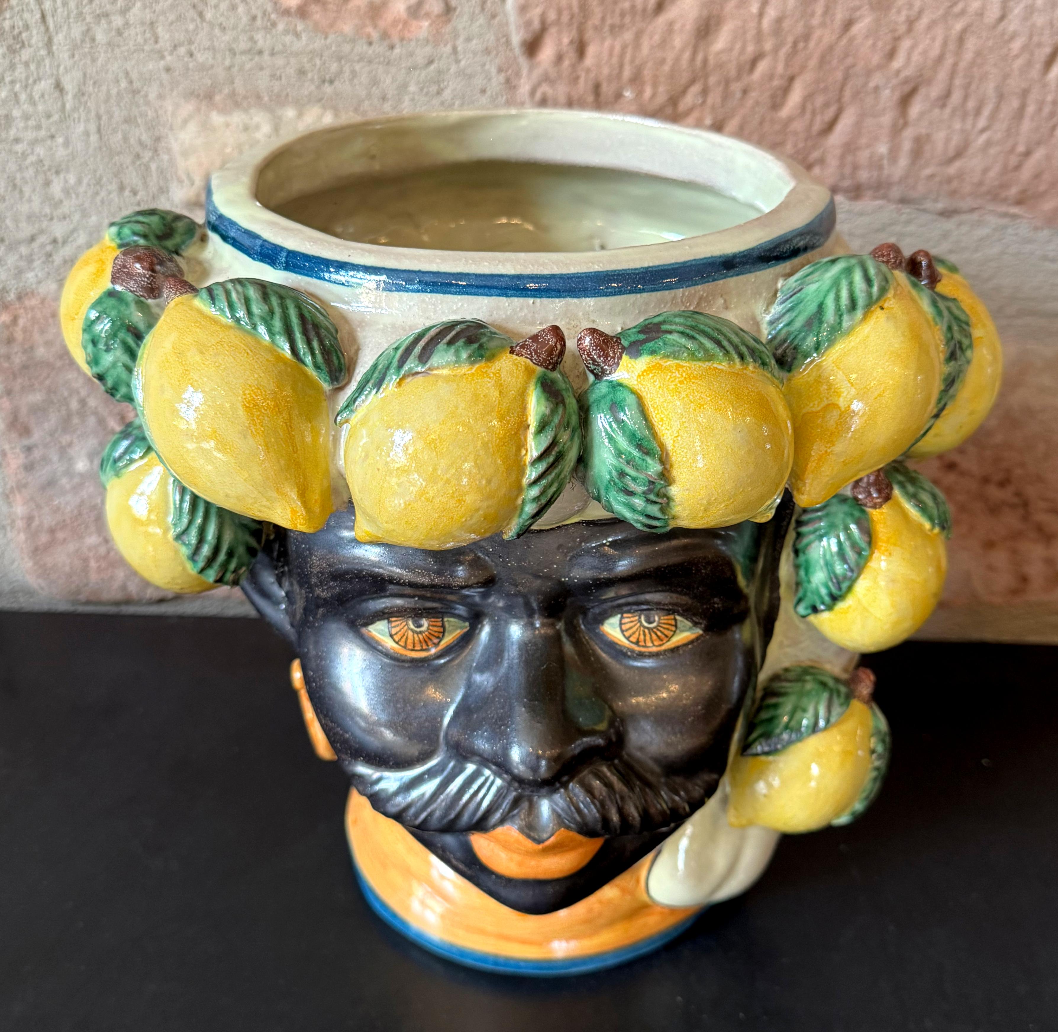 ALESSI Maurisches Pflanzgefäß aus Keramik, Ende 20. C. im Angebot 5