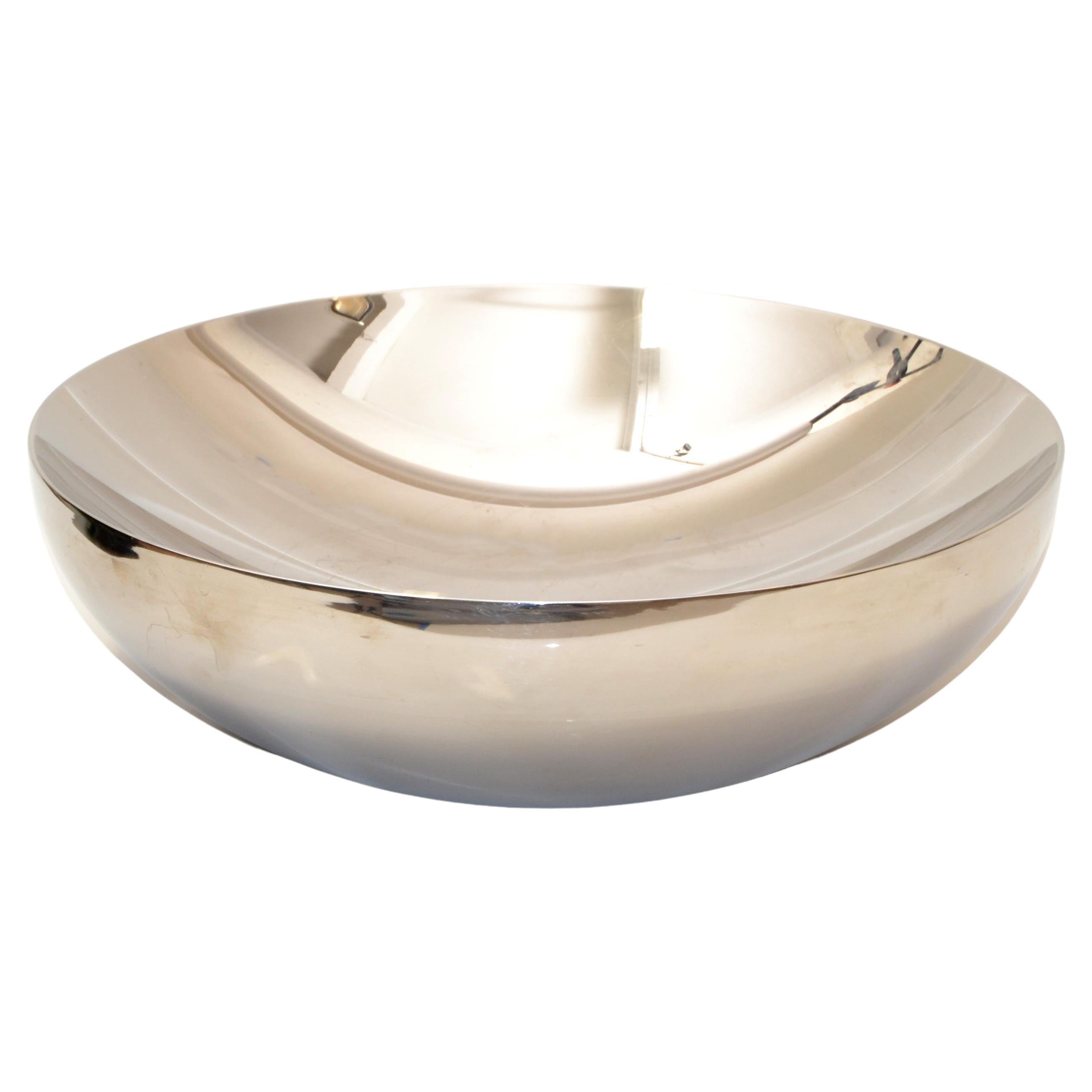 Alessi Durbino Lomazzi Inox 18/10 Stainless Steel Double Wall Serving Bowl Italy