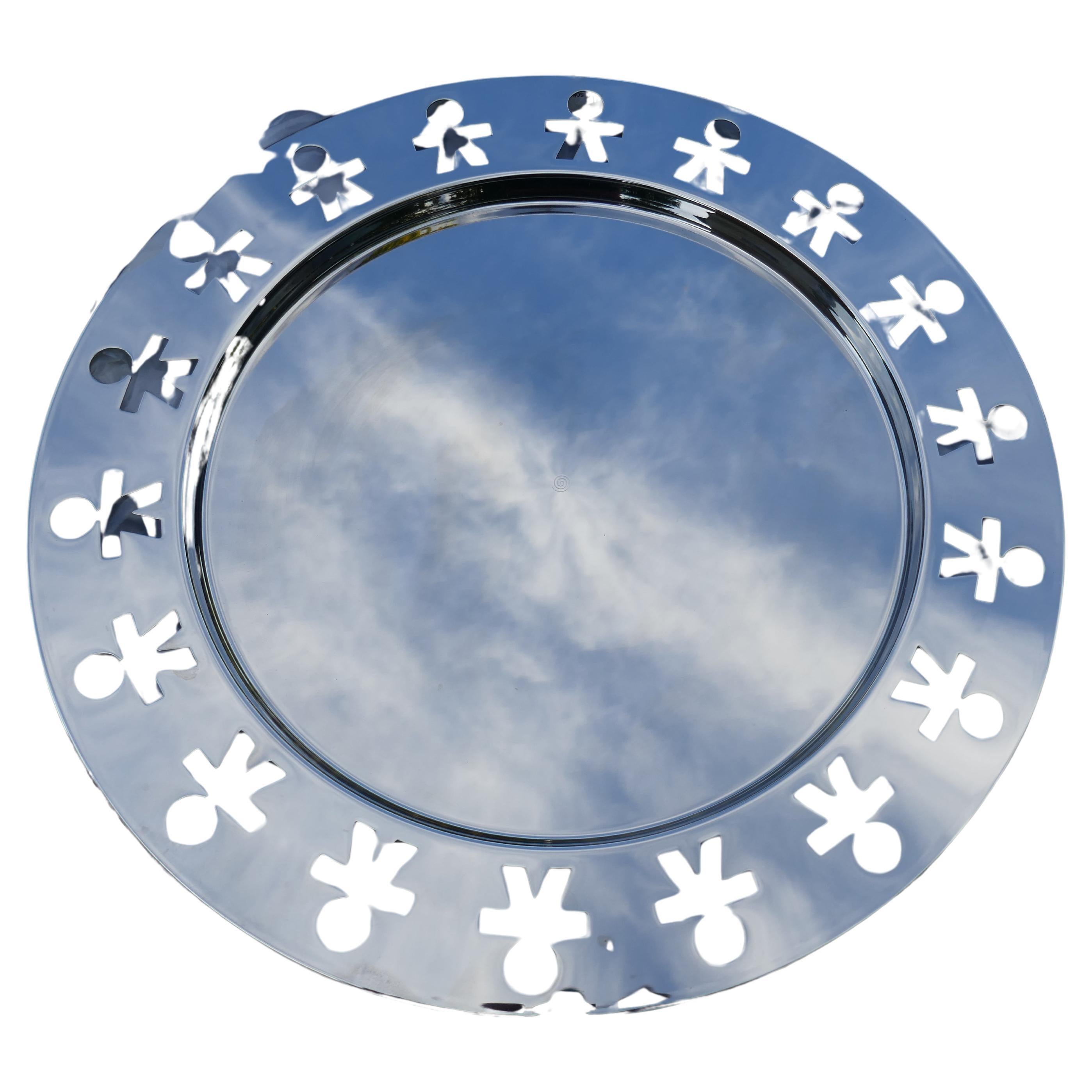 Modern Alessi King Kong Steel Tray Giovannoni Venturini For Sale