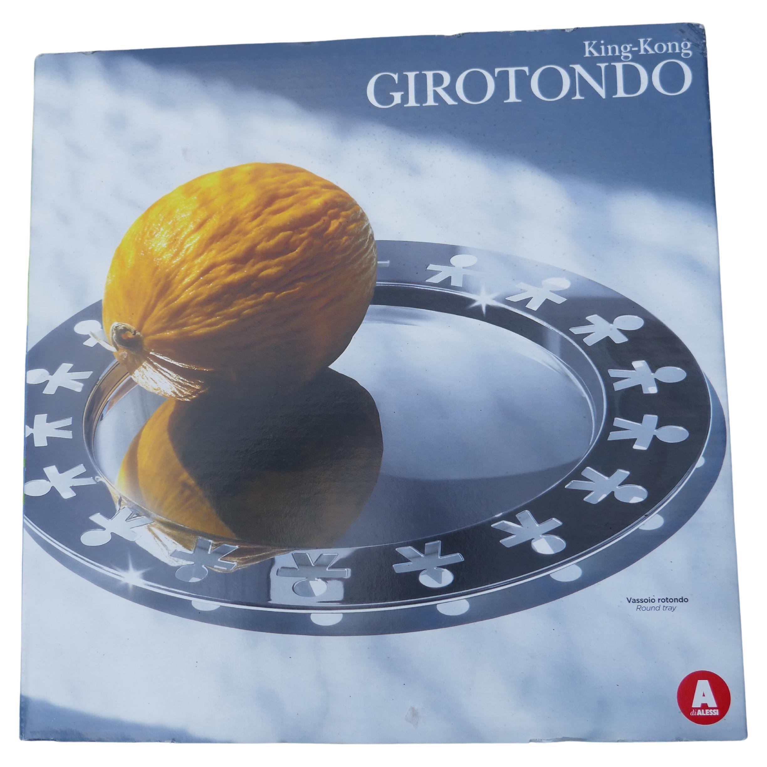 Alessi King Kong Steel Tray Giovannoni Venturini For Sale