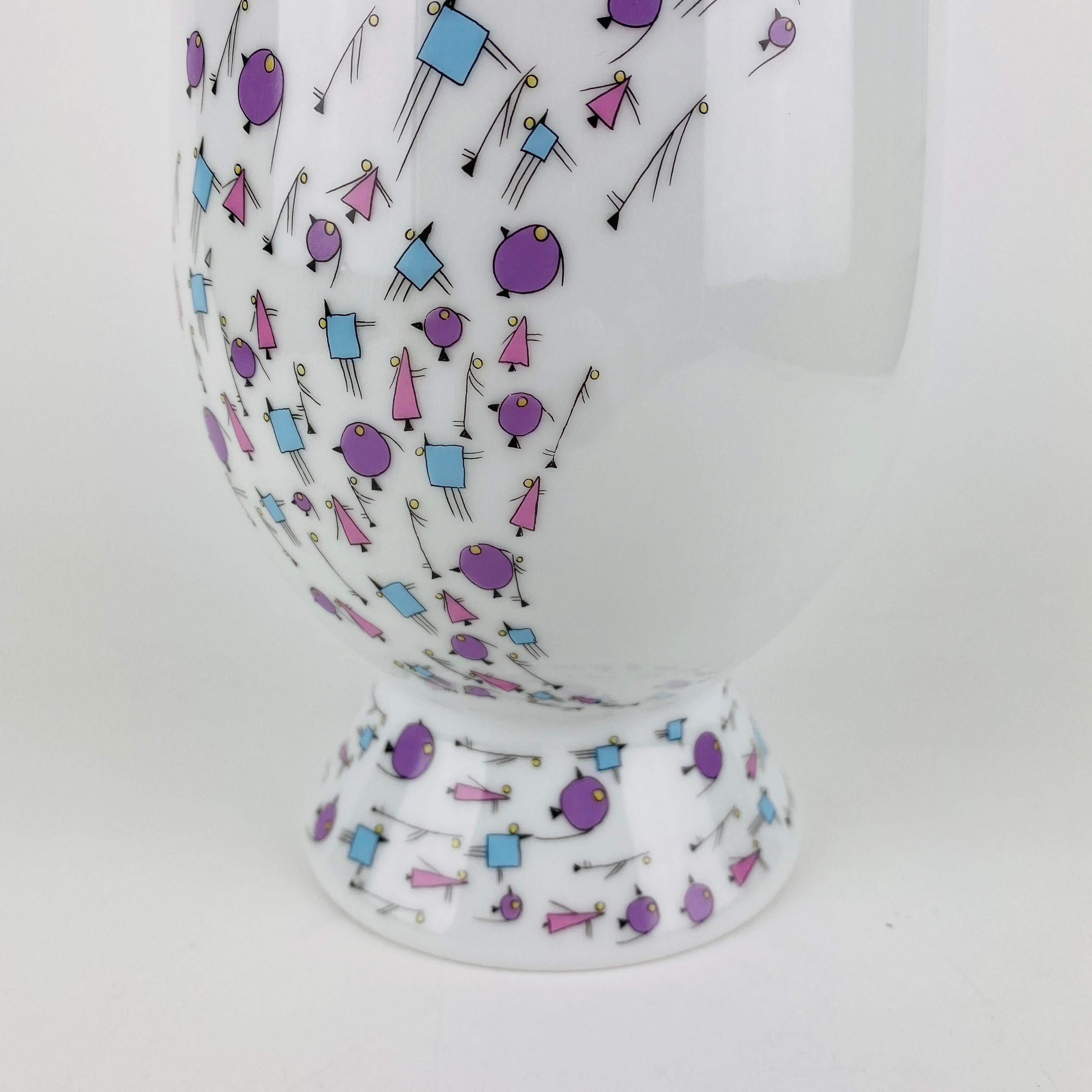 Italian Alessi Tendentse Vase by Giorgio Rava for A. Mendini 100% Make-Up Series N69 For Sale