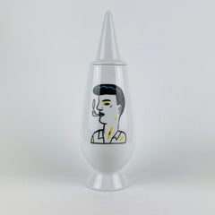 Alessi Tendentse Vase by Guillermo Tejeda for A. Mendini 100% Make-Up Series N83