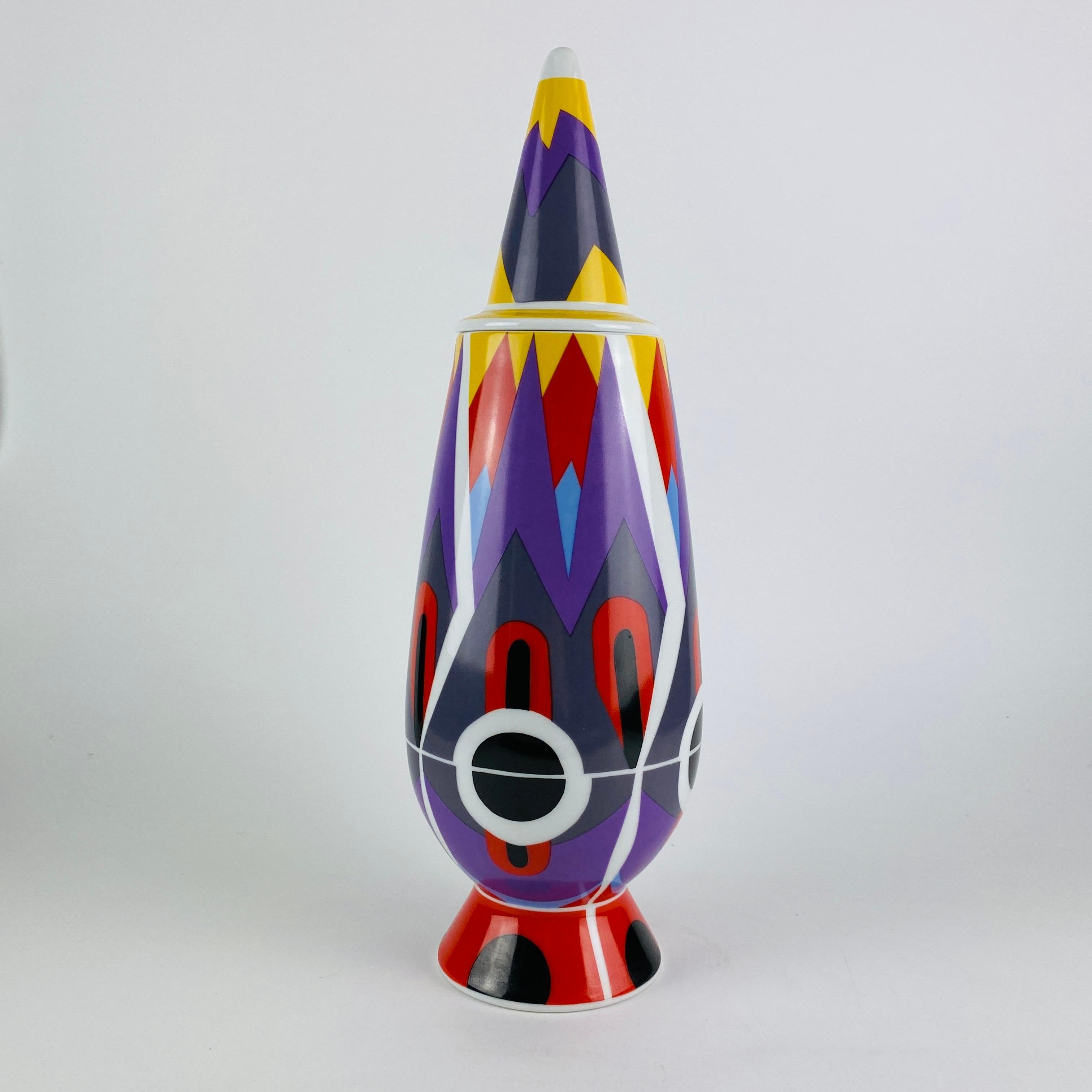 Alessi Tendentse-Vase von Robert Venturi für A. Mendini, 100% Make-Up Serie N90 im Zustand „Hervorragend“ im Angebot in TERHEIJDEN, NB