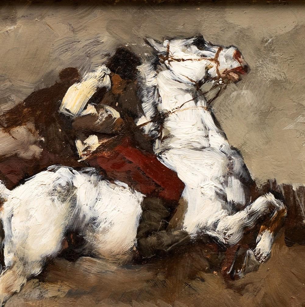 Galloping Horse and Rider Alessio Issupoff (1889 Russia-1857 Rome) For Sale 3