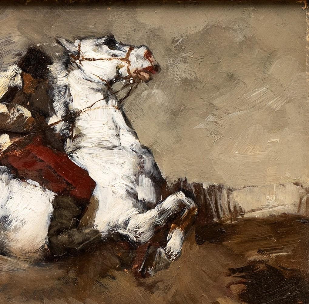 Galloping Horse and Rider Alessio Issupoff (1889 Russia-1857 Rome) For Sale 6