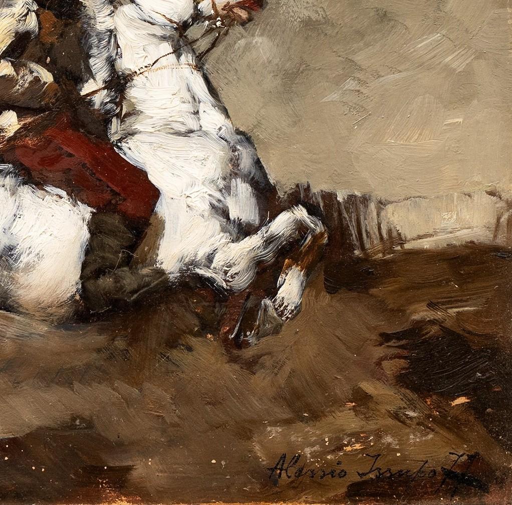 Galloping Horse and Rider Alessio Issupoff (1889 Russia-1857 Rome) For Sale 8
