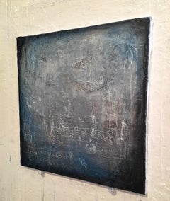 Un tuffo nell'oltremare - Pittura astratta contemporanea con texture
