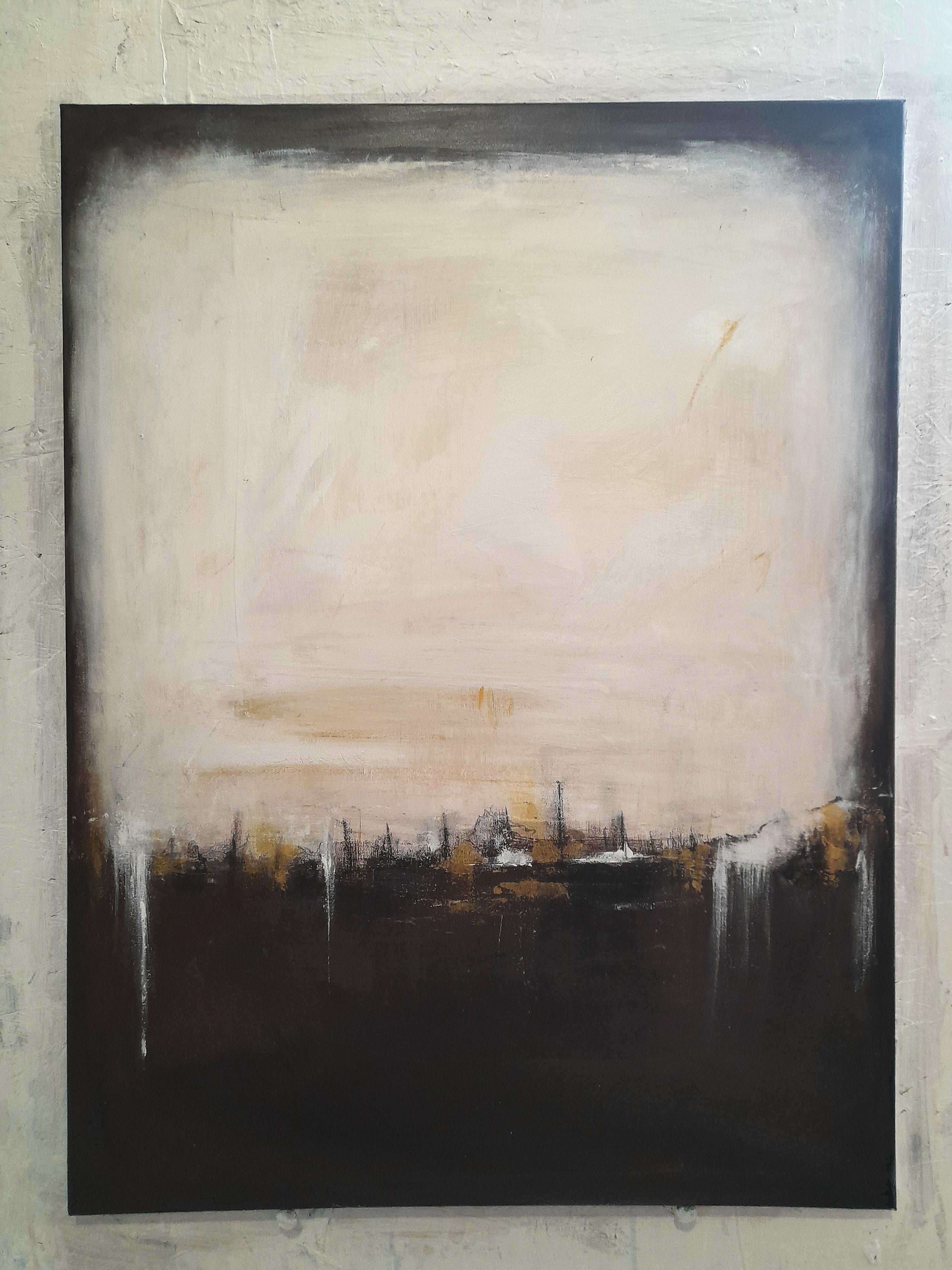 Abstract Painting di Alessio Mariotto - Paesaggio televisivo - Pittura acrilica contemporanea in campo cromatico