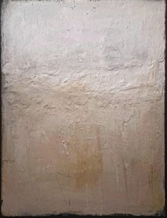 "Monocromo bianco" - Pittura astratta minimalista contemporanea bianca