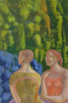Conferencia para dos - Pintura de Alessio Paternesi - 1988