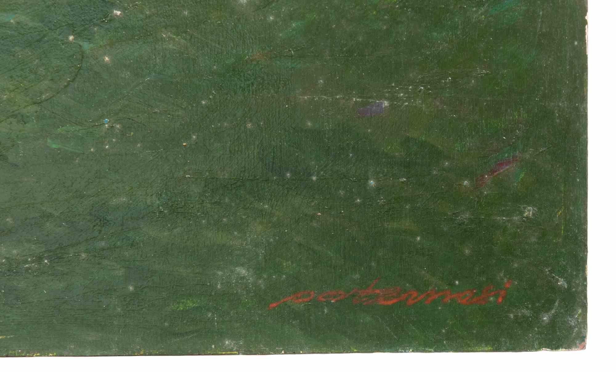 Ehepaar - Gemälde von Alessio Paternesi - 1980er Jahre im Angebot 2