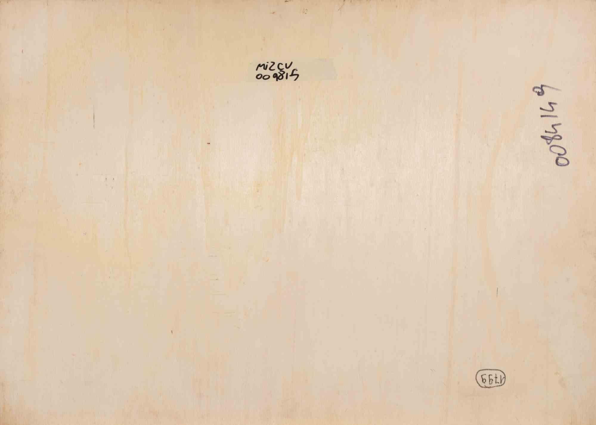 Ehepaar - Gemälde von Alessio Paternesi - 1980er Jahre im Angebot 3