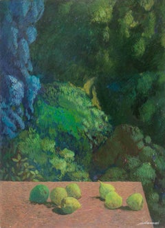 In the Silent Air - Paint by Alessio Paternesi - 1980s