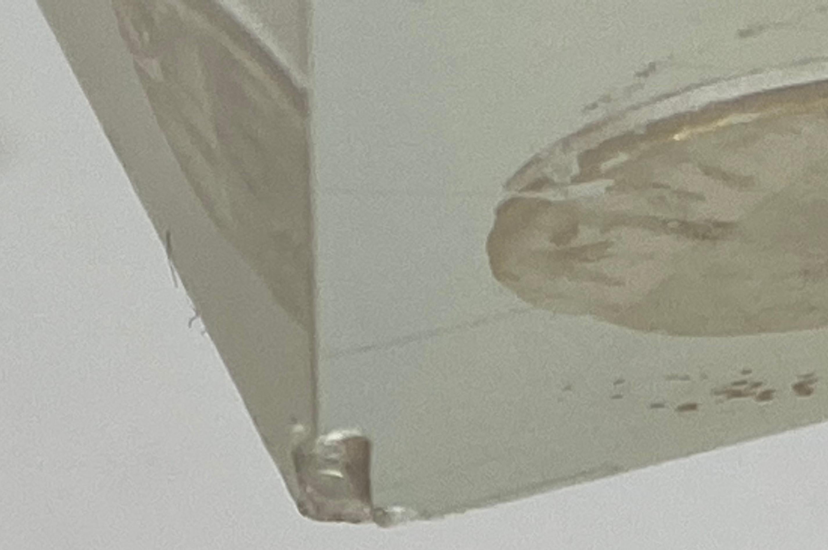 Alessio Tasca Scultura geometrica in lucite di grandi dimensioni C.1970 11