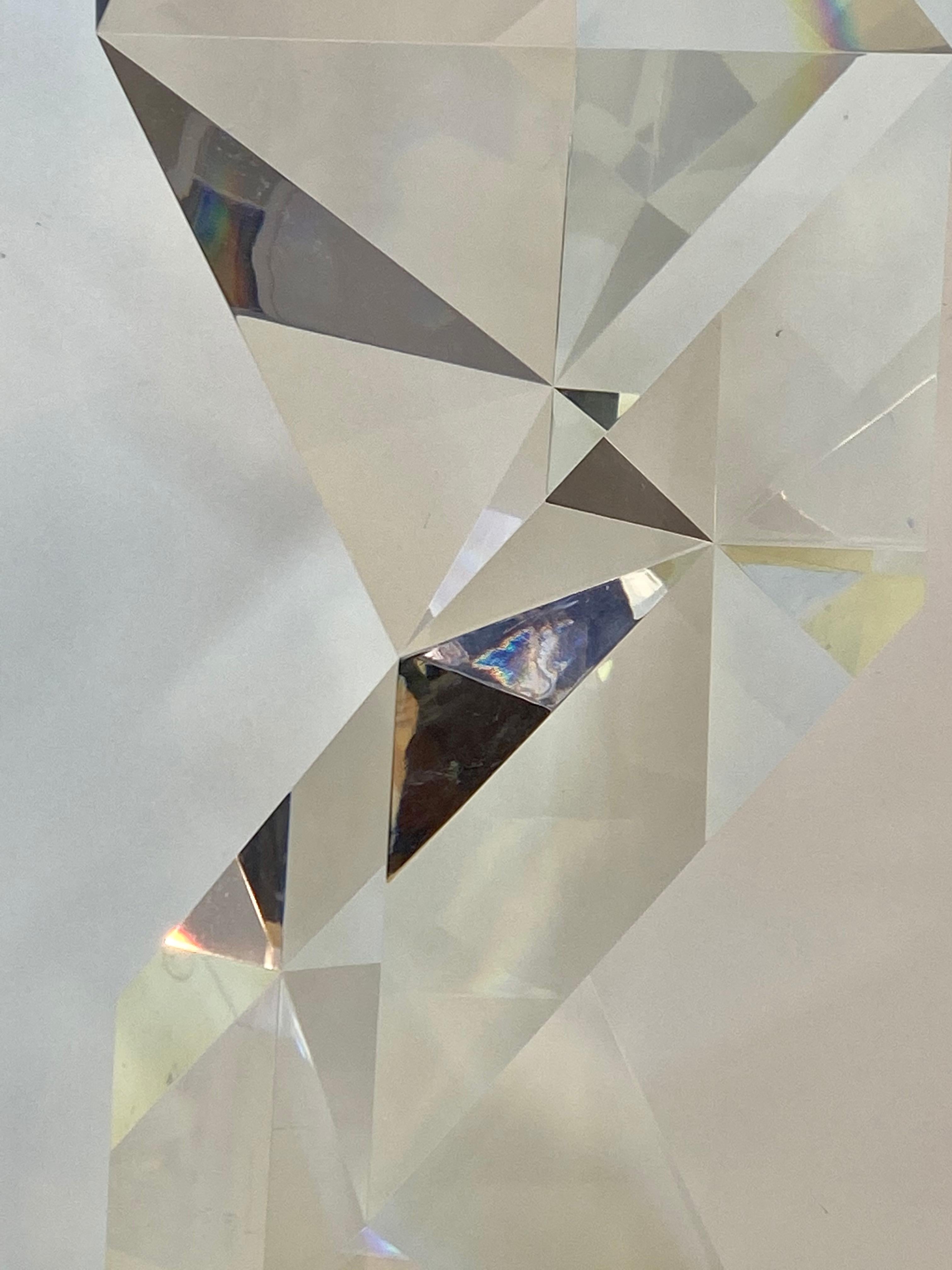 Alessio Tasca Scultura geometrica in lucite di grandi dimensioni C.1970 4