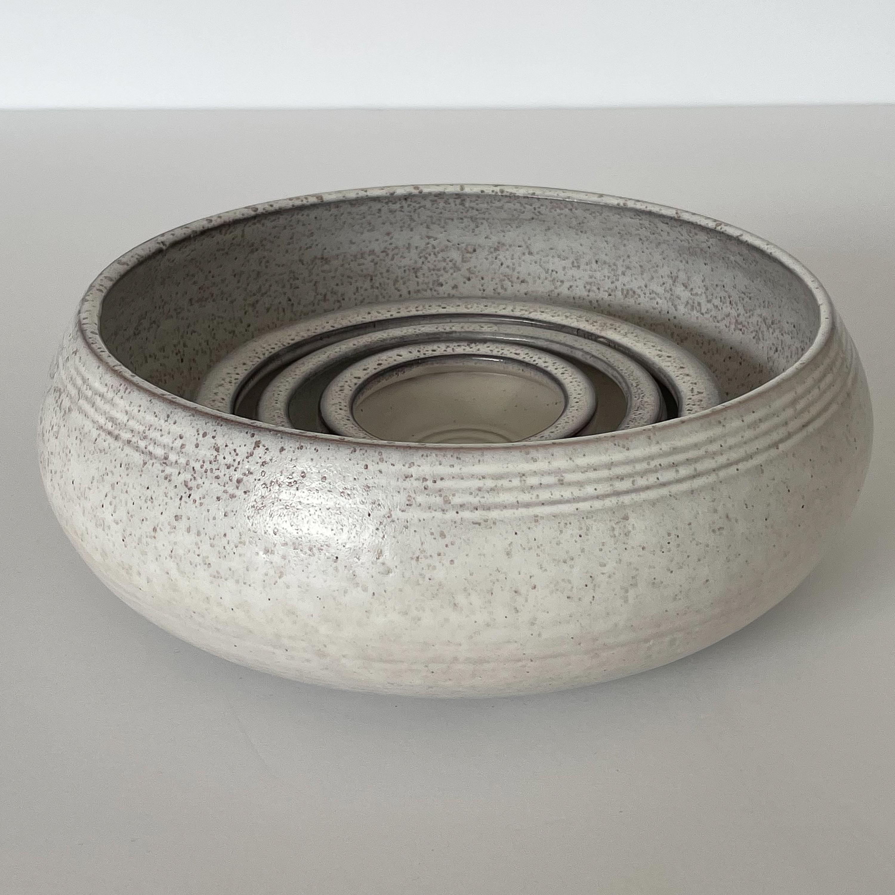 Alessio Tasca Ceramic Nesting Centerpiece Bowls 4