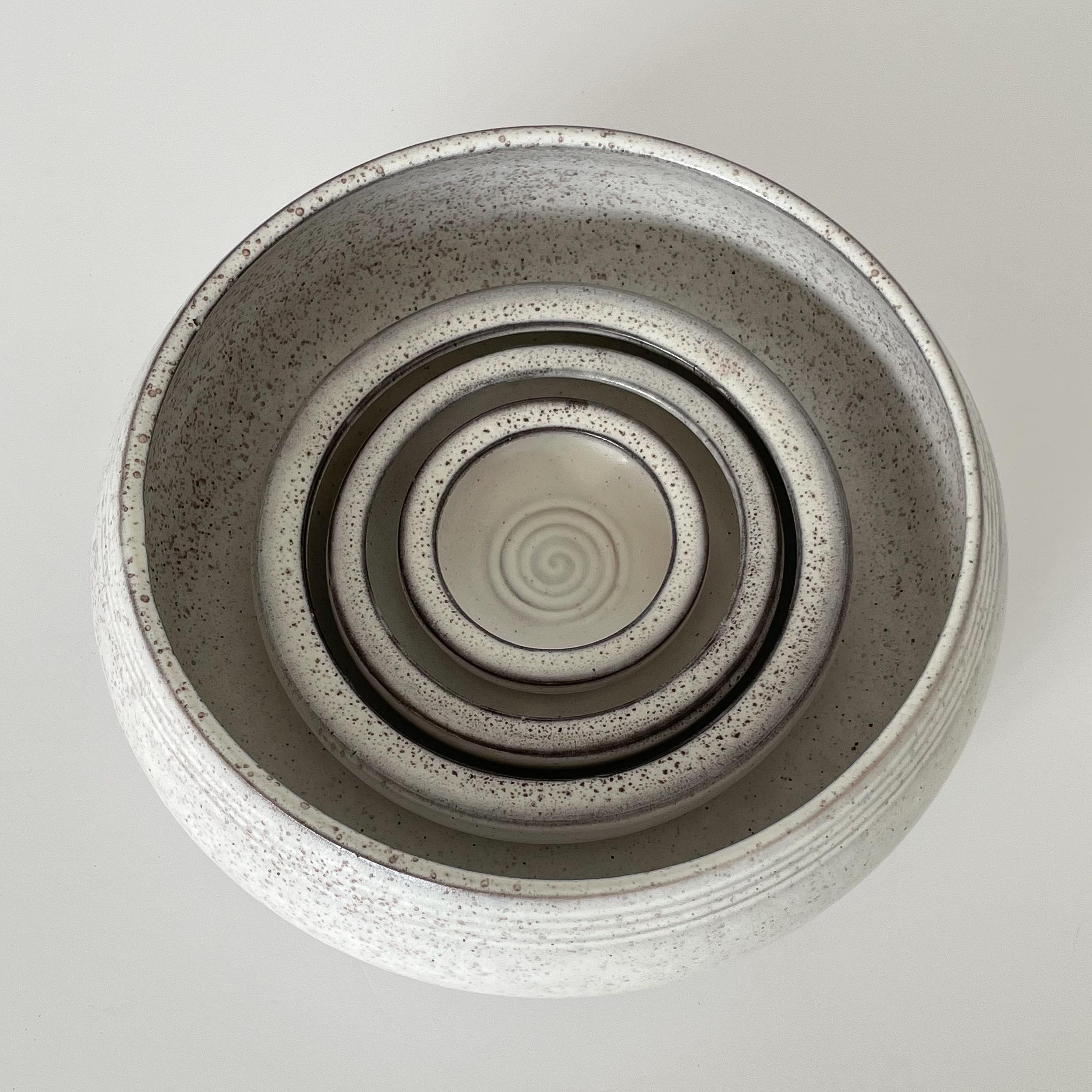 Alessio Tasca Ceramic Nesting Centerpiece Bowls 5