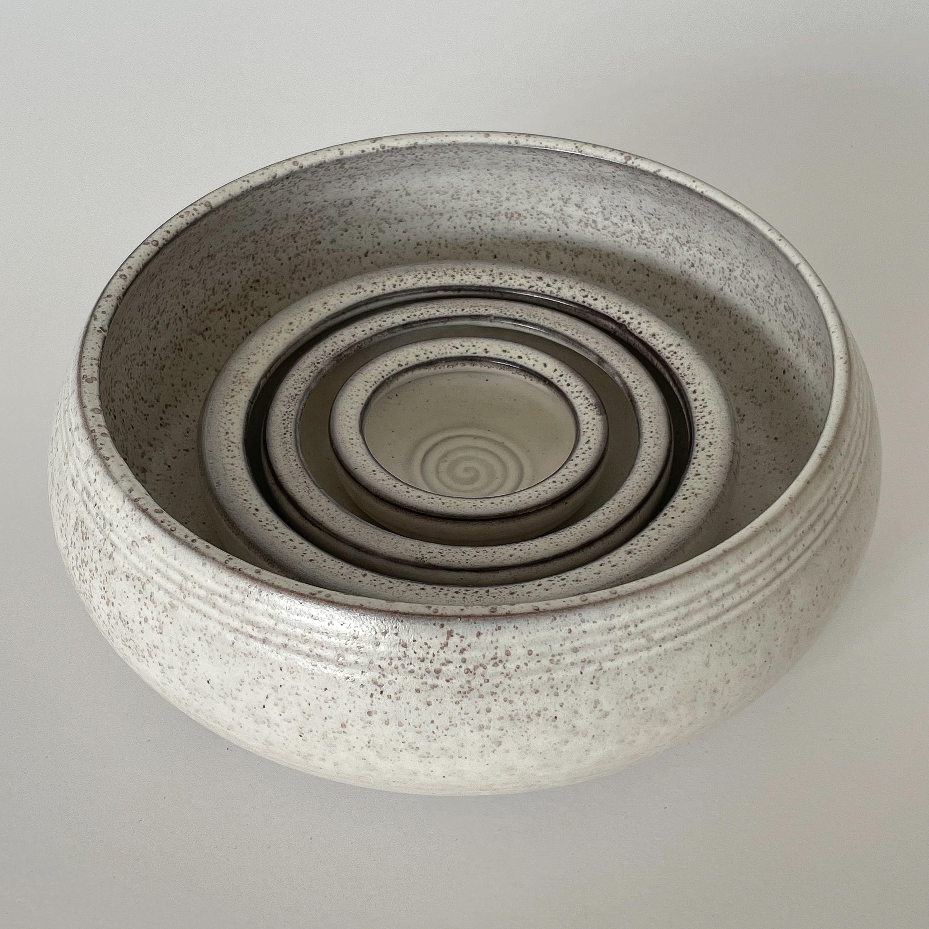 Alessio Tasca Ceramic Nesting Centerpiece Bowls 8
