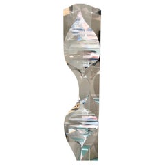 Alessio Tasca for Fusina Acrylic Lucite Prism Tower Sculpture
