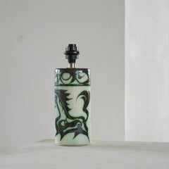 Alessio Tasca Glazed Studio Pottery Table Lamp 1960s