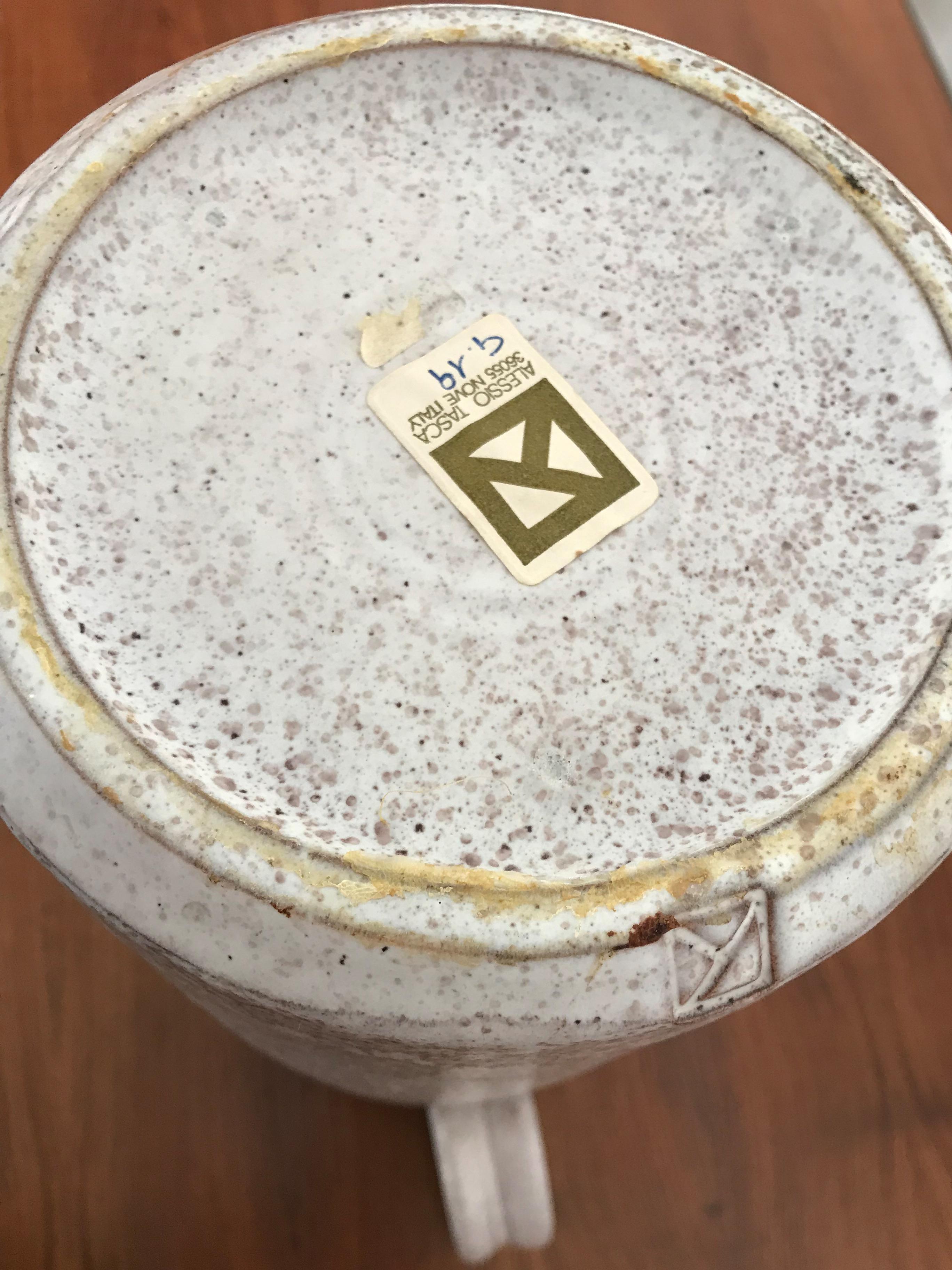 Alessio Tasca - Vases en céramique émaillée italienne du milieu du siècle - Poterie des années 1970 en vente 9