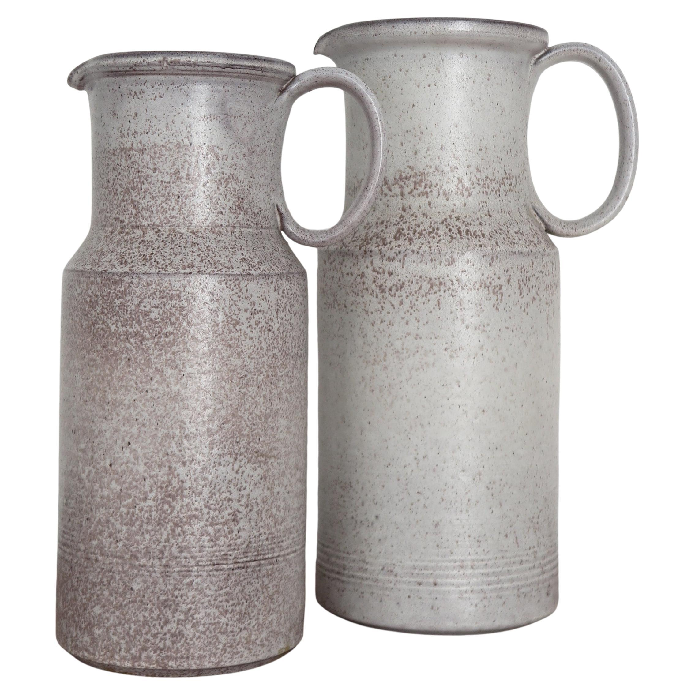 Alessio Tasca Italian Glazed Ceramic Midcentury Ceramic Vases Pottery 1970s