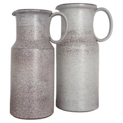 Alessio Tasca Italian Glazed Ceramic Midcentury Ceramic Vases Pottery 1970s