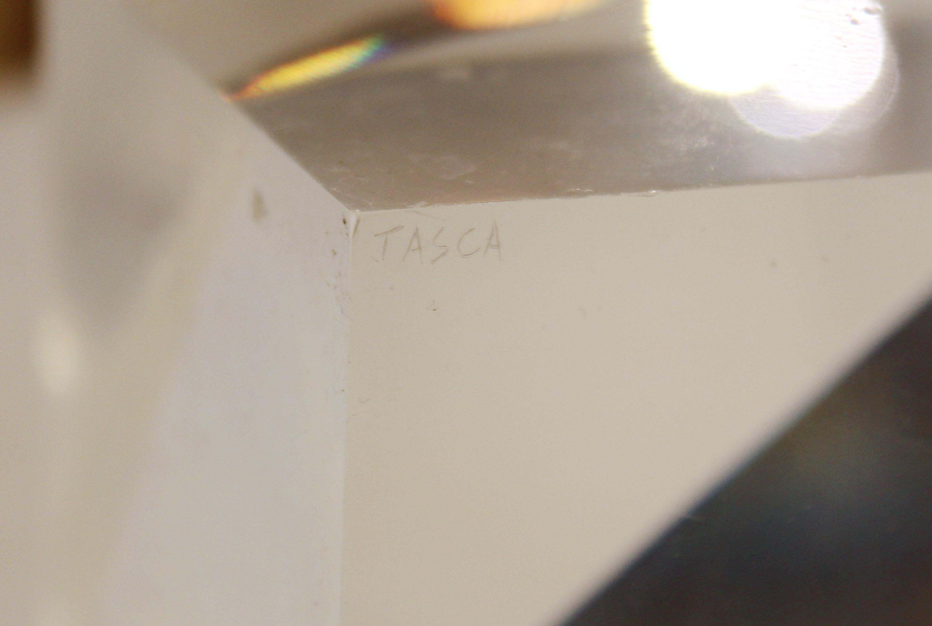 Alessio Tasca Italienische moderne abstrakte Lucite 'Fusina' Prisma-Skulpturen im Angebot 6