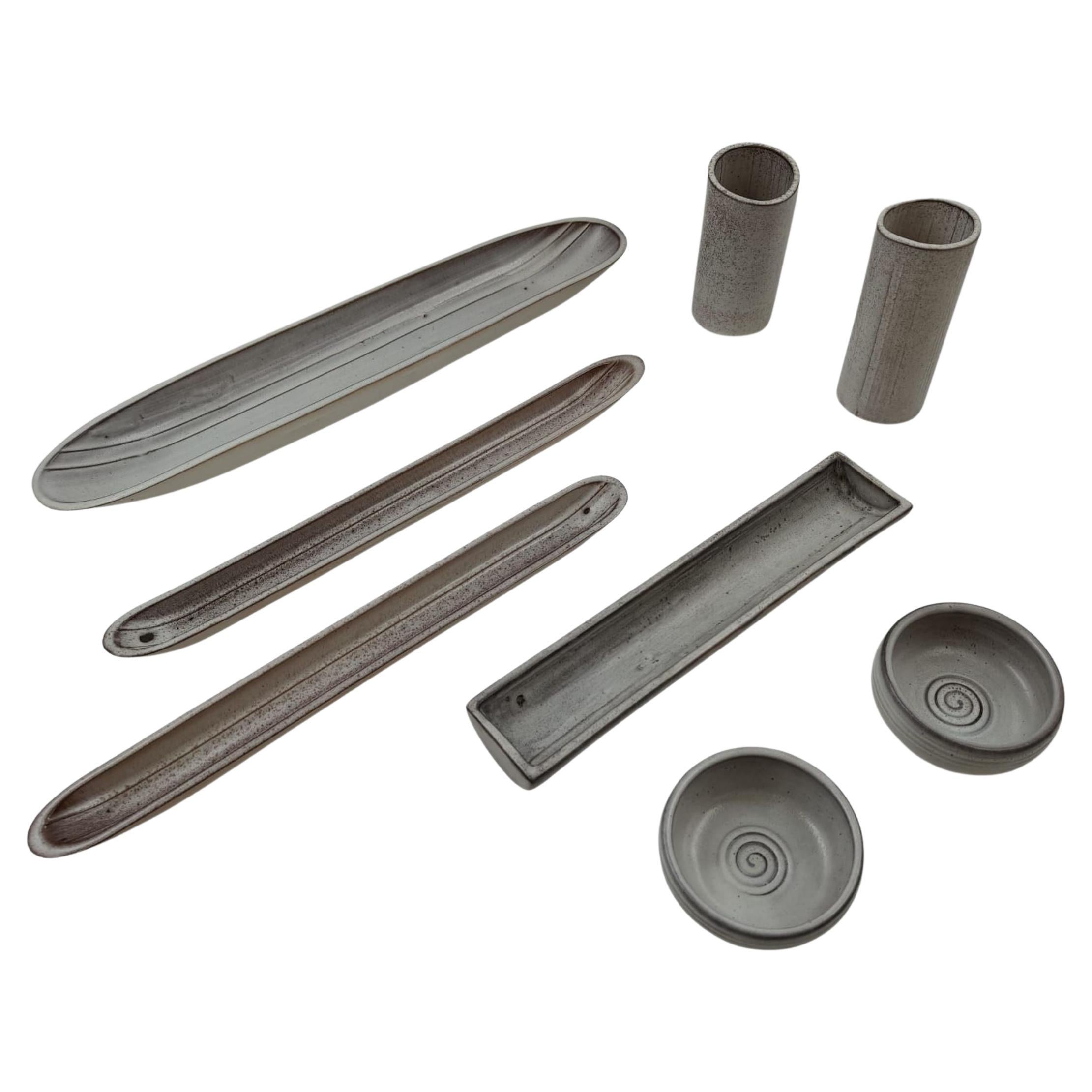 ALESSIO TASCA - Ensemble de 8 céramiques originales fabriquées en Italie