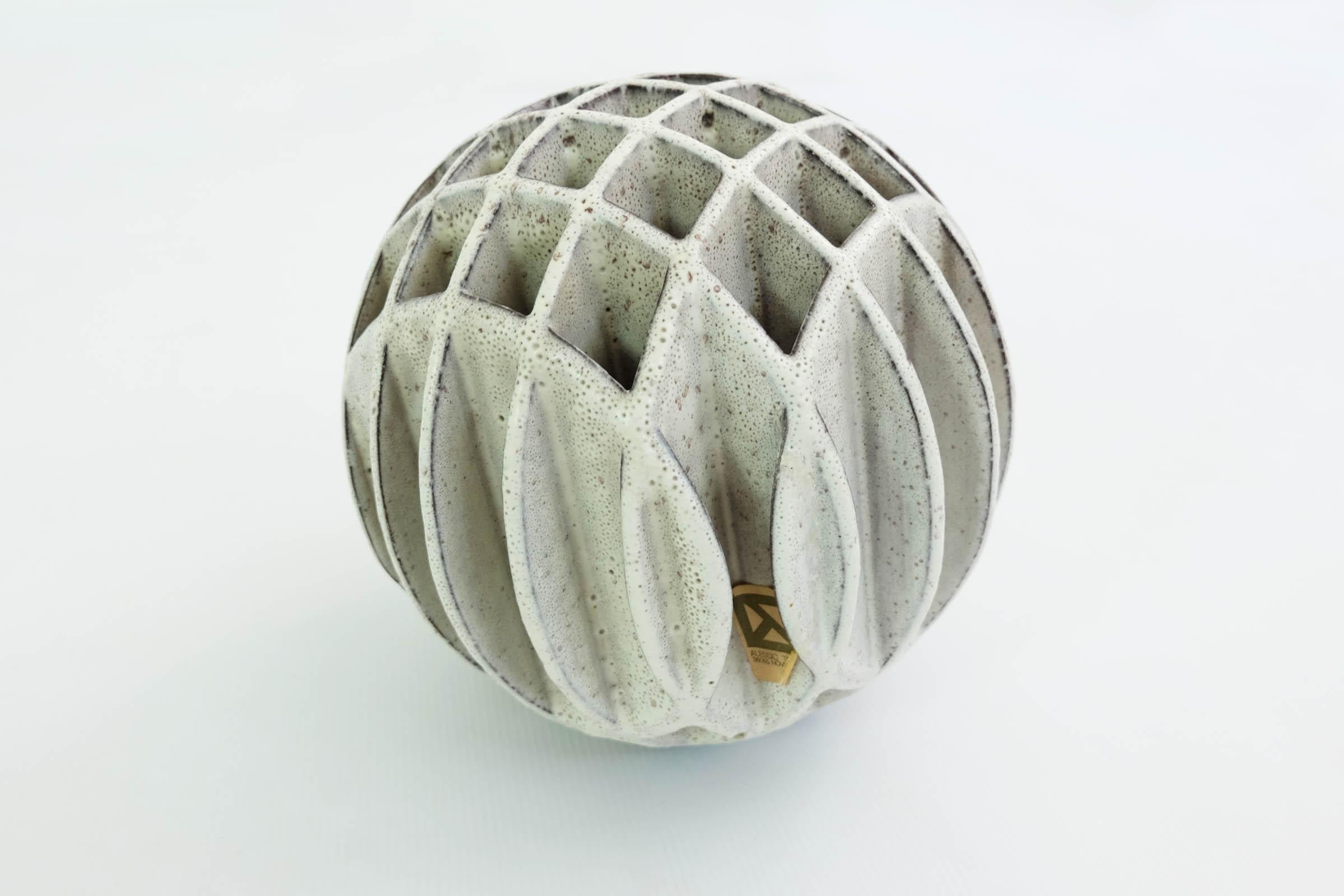 Mid-Century Modern Alessio Tasca Sphere Sculpture Ikebana Vase For Sale
