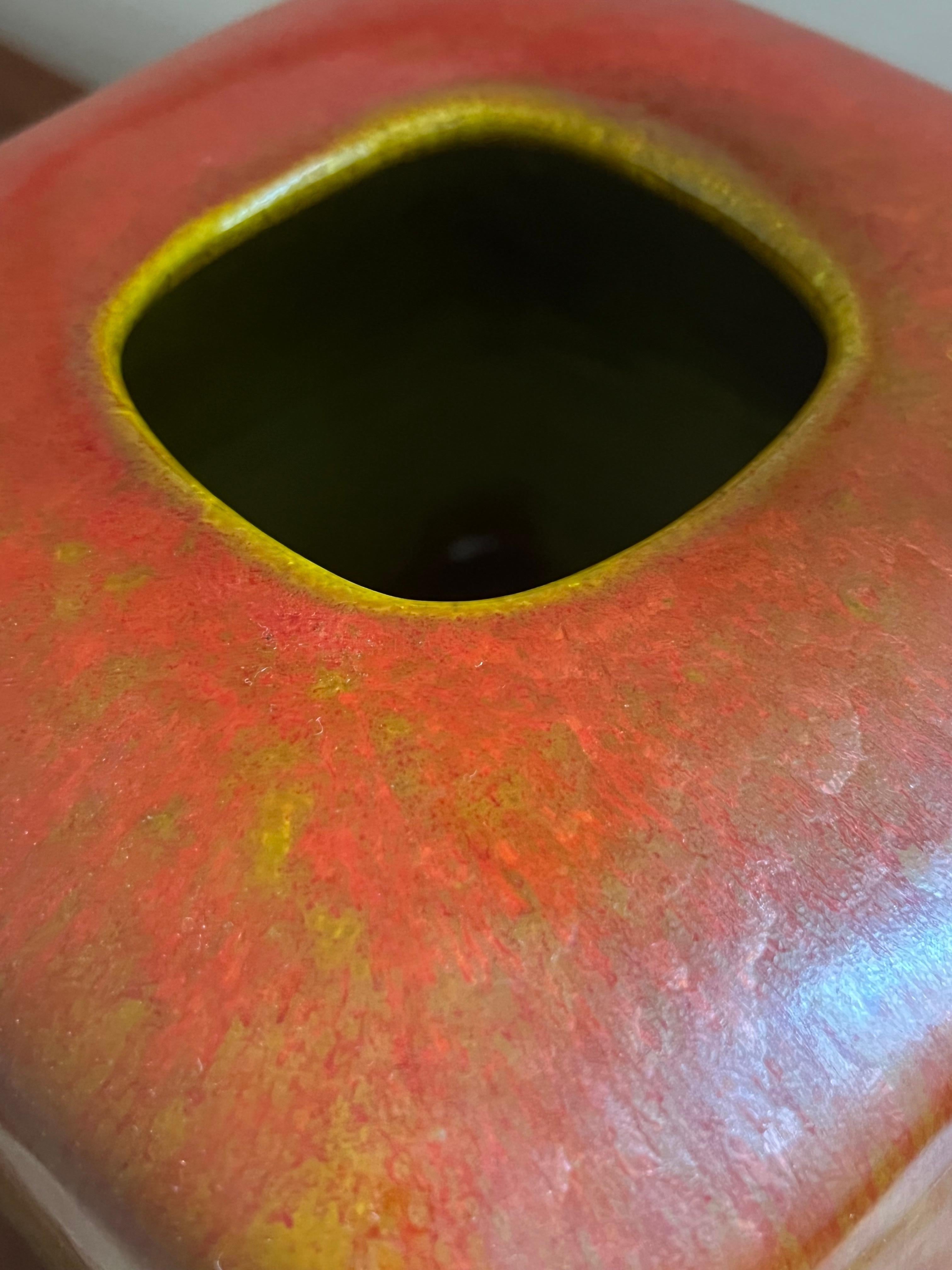 Alessio Tasca, einzigartige Vase, glasierte Keramik, Italien, ca. 1970er Jahre im Angebot 1