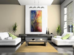 Awakening to the Light - soft light through tall grasses abstracted