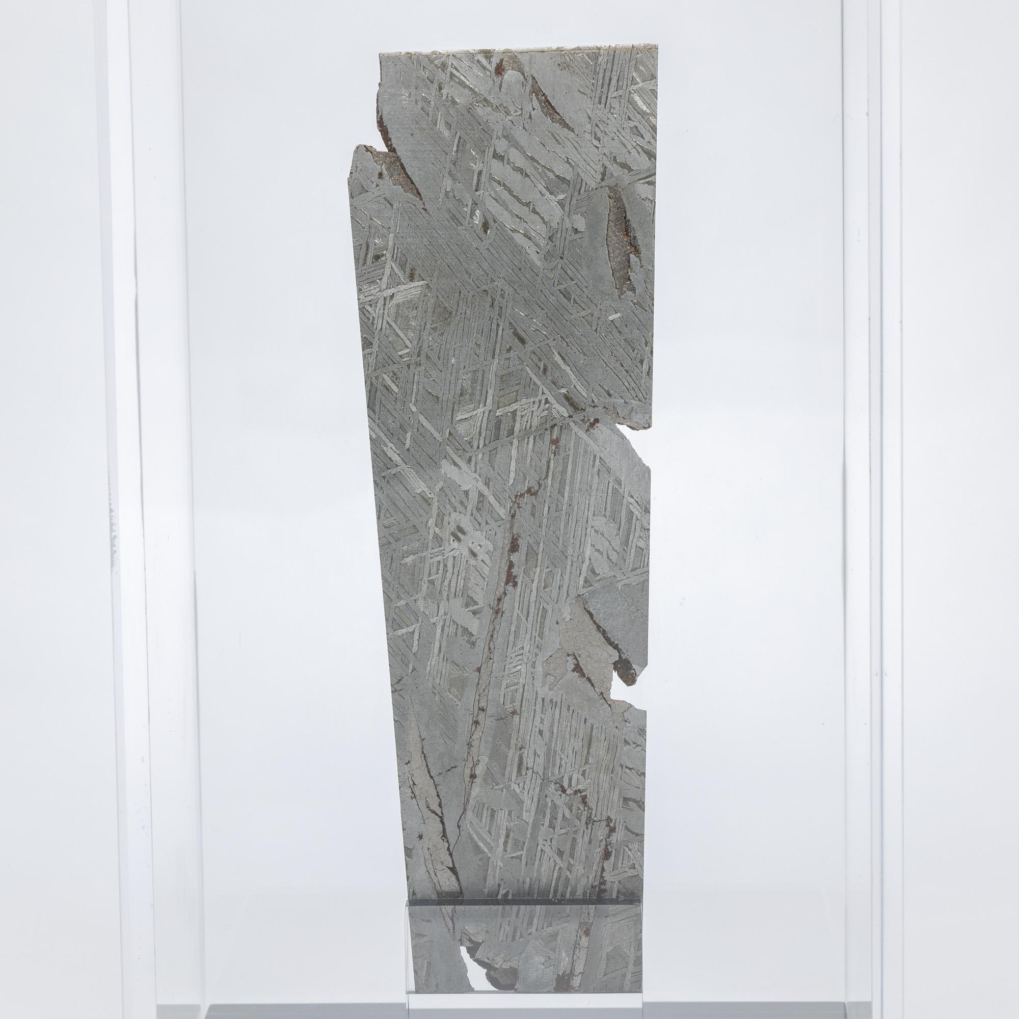 Aletai Meteorite Fragment Mounted in a Custom Acrylic Display Box In New Condition For Sale In Polanco, CDMX