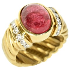 ALETTO et Cie. Bague en or, tourmaline et diamant
