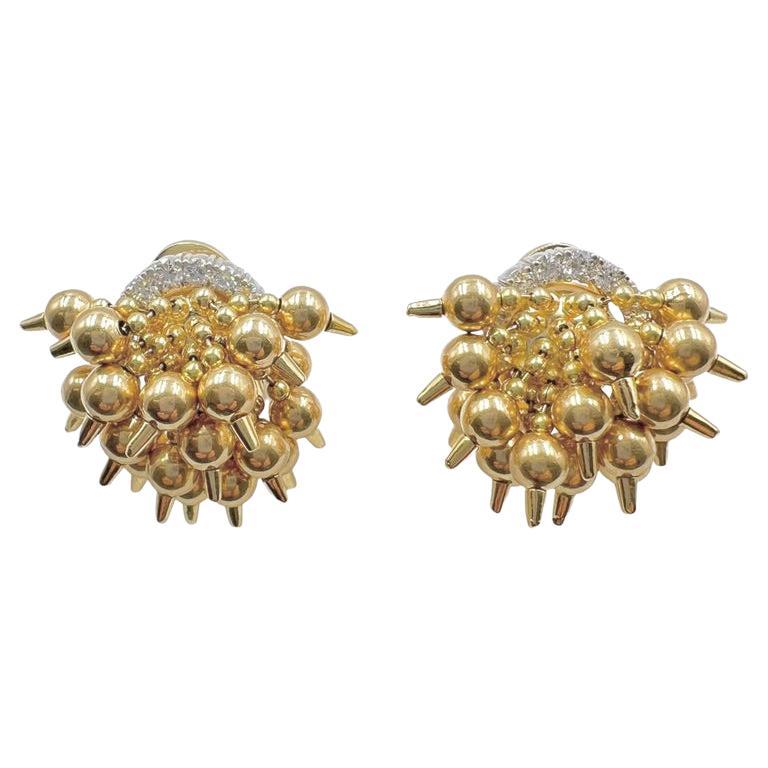Pendientes Niágara de Diamantes de Oro Aletto Bros