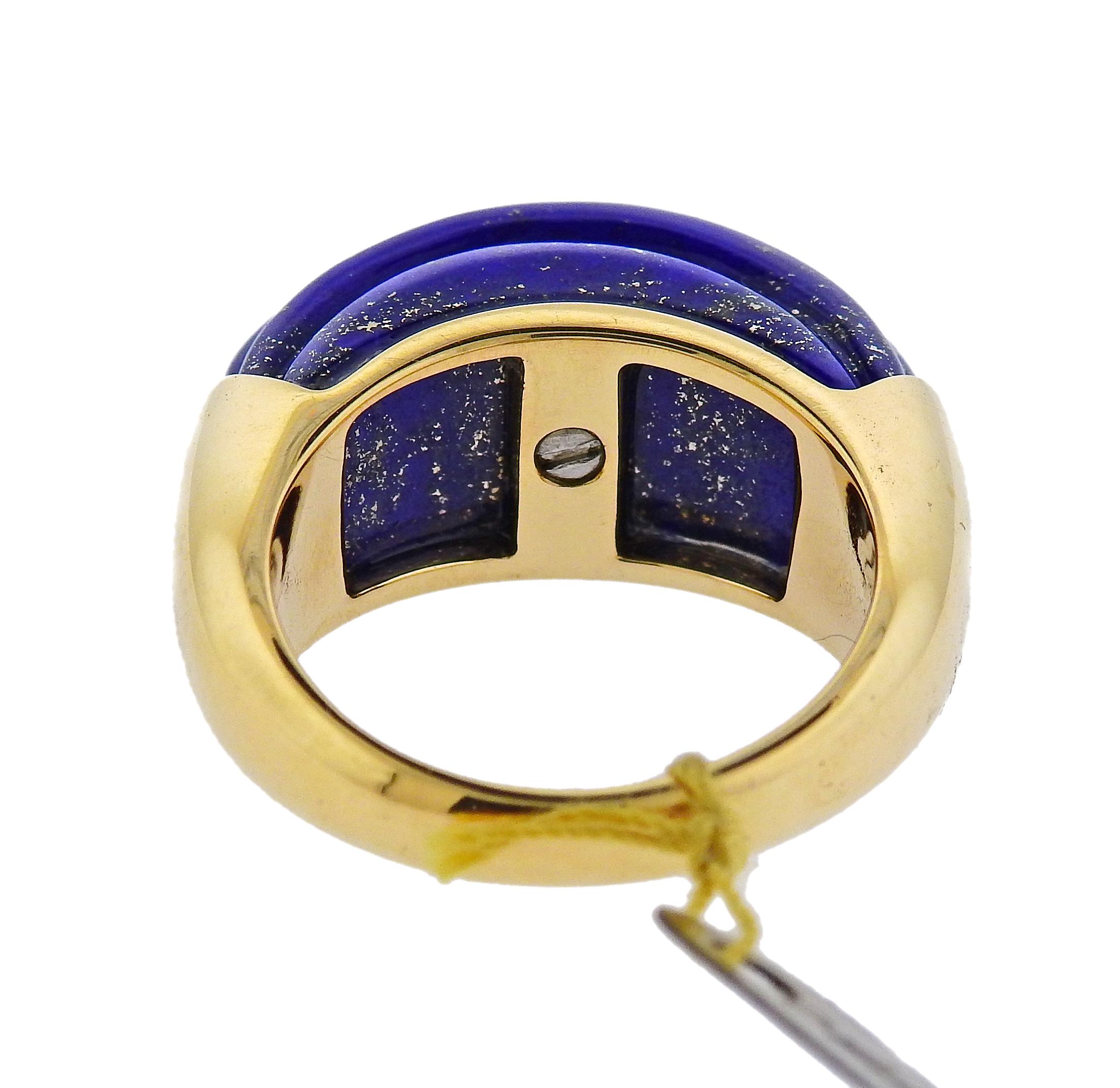 gold ring lapis lazuli