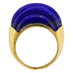 Aletto Brothers Carved Lapis Lazuli Gold Ring