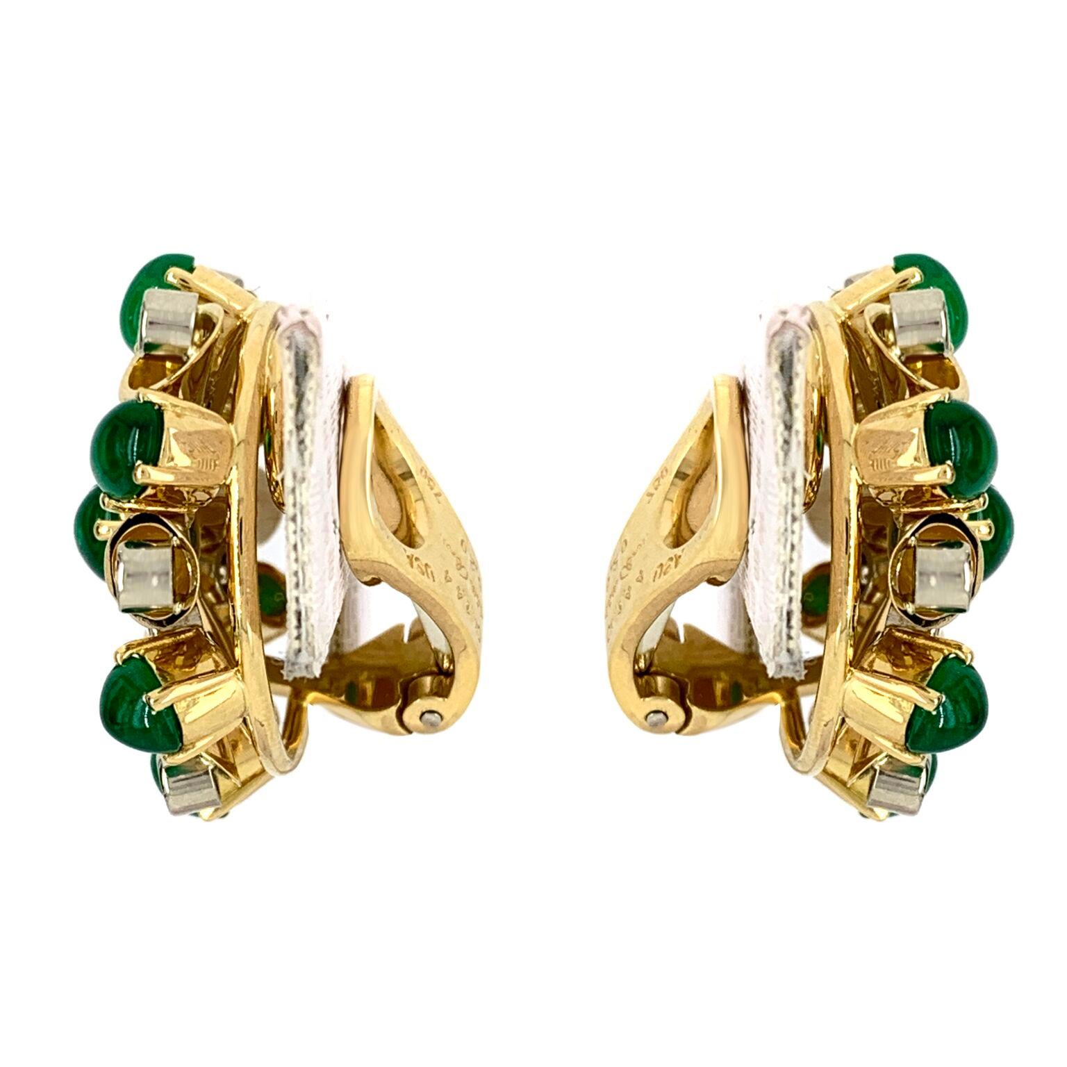 Material: Yellow Gold
Hallmark: Ct.1.44  USA Aletto Bros 6.20 750
Gemstone: 6 CT 20 of Emerald and 1CT 44 of Diamond
Diamond Color: E-F
Diamond Clarity: VS1-VS2
Total Weight: 40.5 grams
Condition: Excellent
Item No: 549