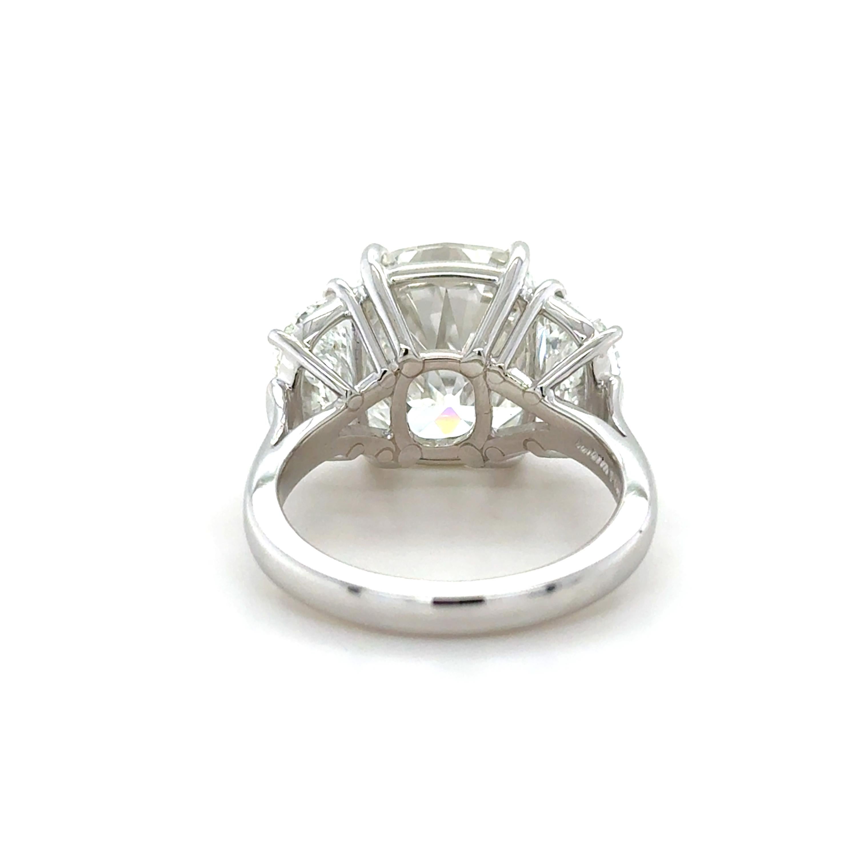Donna Aletto Brothers, Anello di fidanzamento a tre pietre con diamante GIA da 12,45 carati in vendita