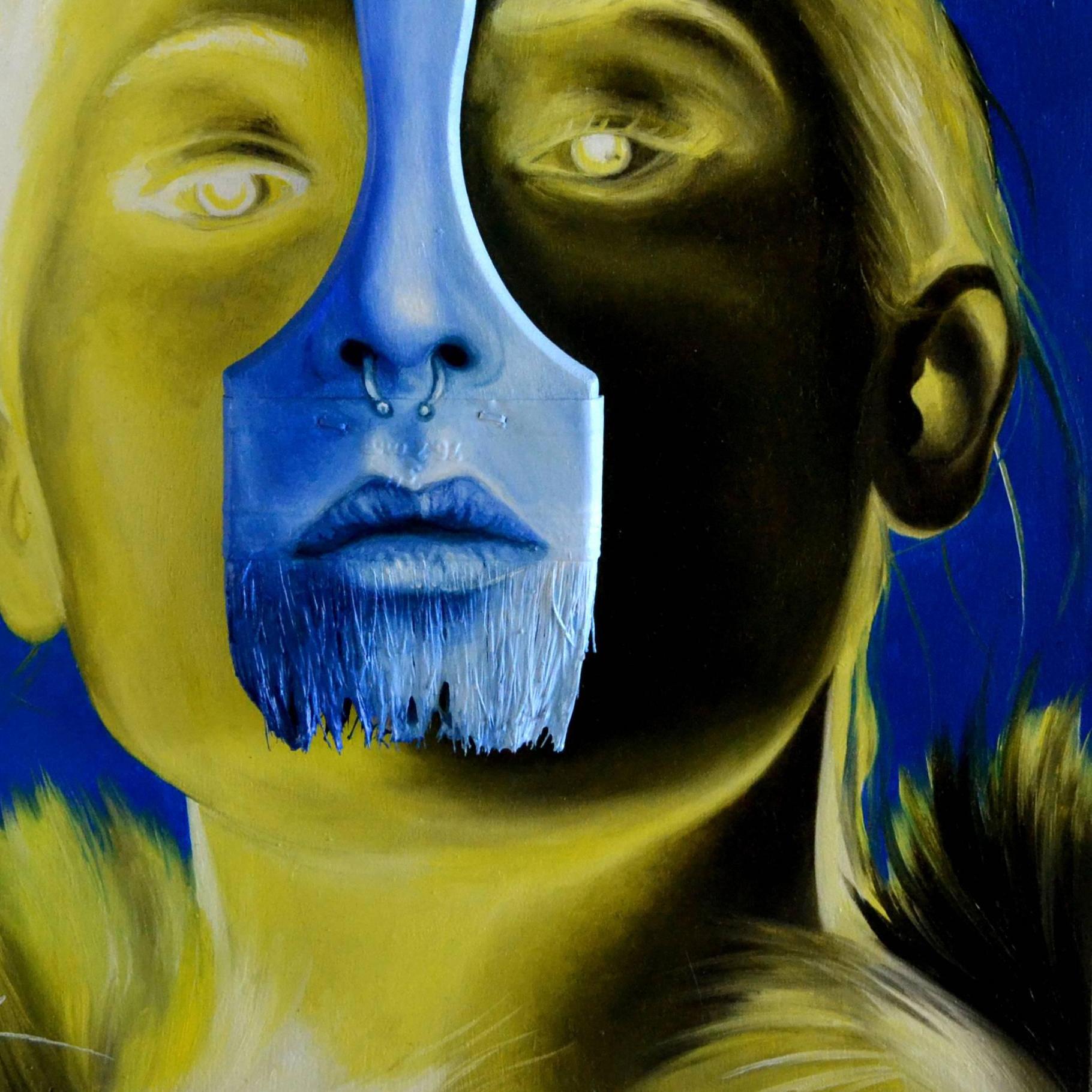 Lemon Light. Orignal. - Contemporary Mixed Media Art by Alex Achaval