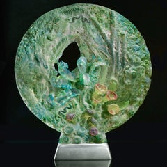 Mandala Zooxanthellae, scultura moderna in vetro canadese, 2019