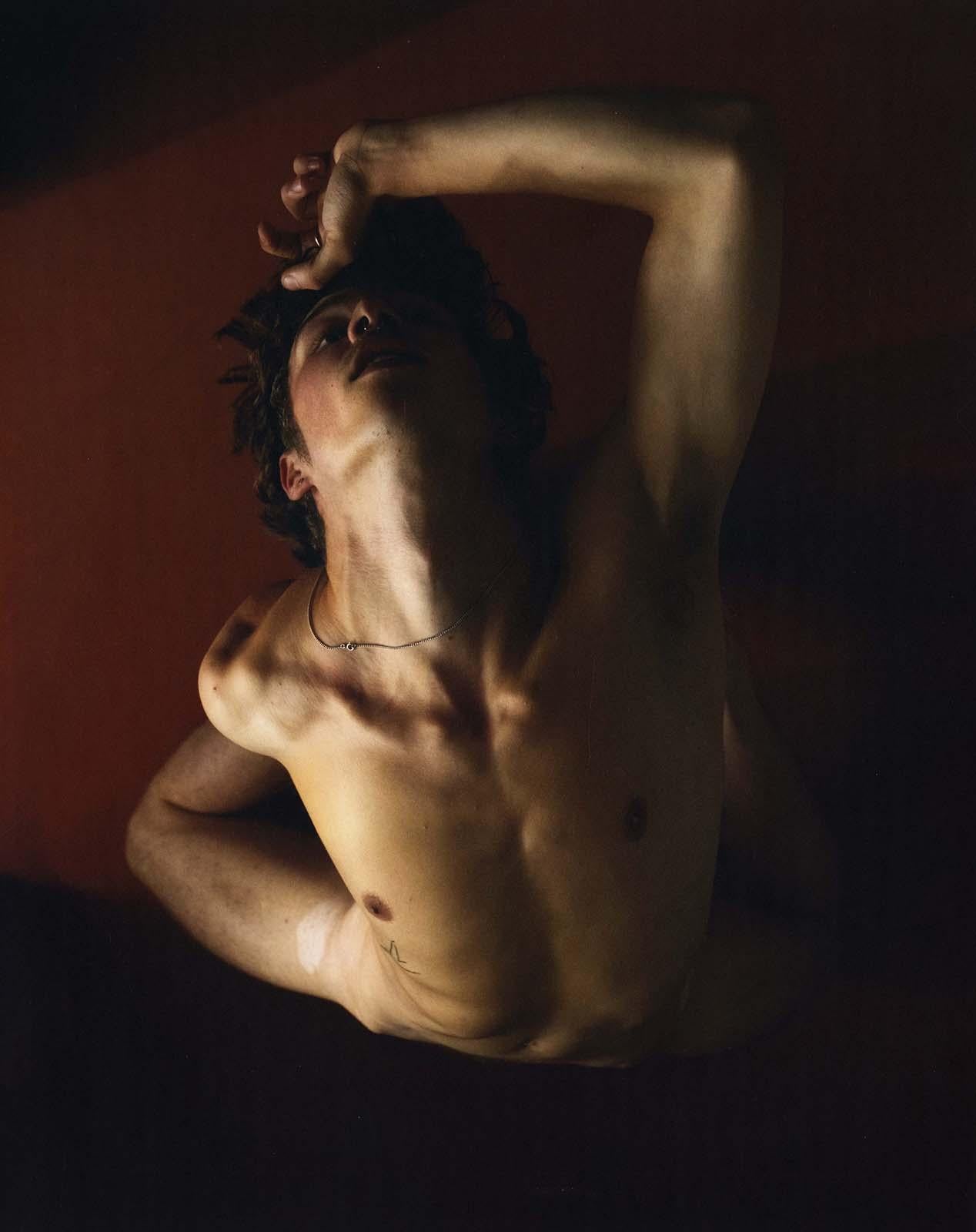 Alex Avgud Nude Photograph - Tom on the Red Floor