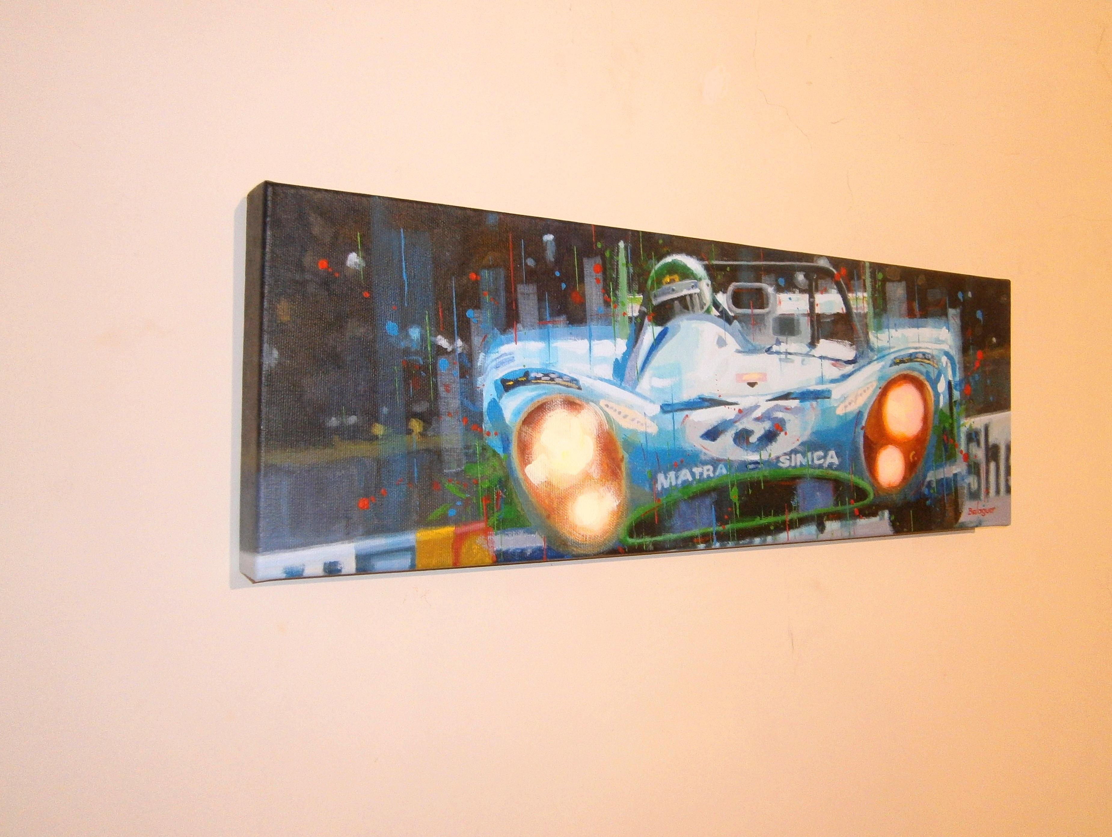 Balaguer  Auto-Rennen, Henri Pescarolo - Le Mans 1972 - Matra-Simca MS670. – Painting von Alex BALAGUER
