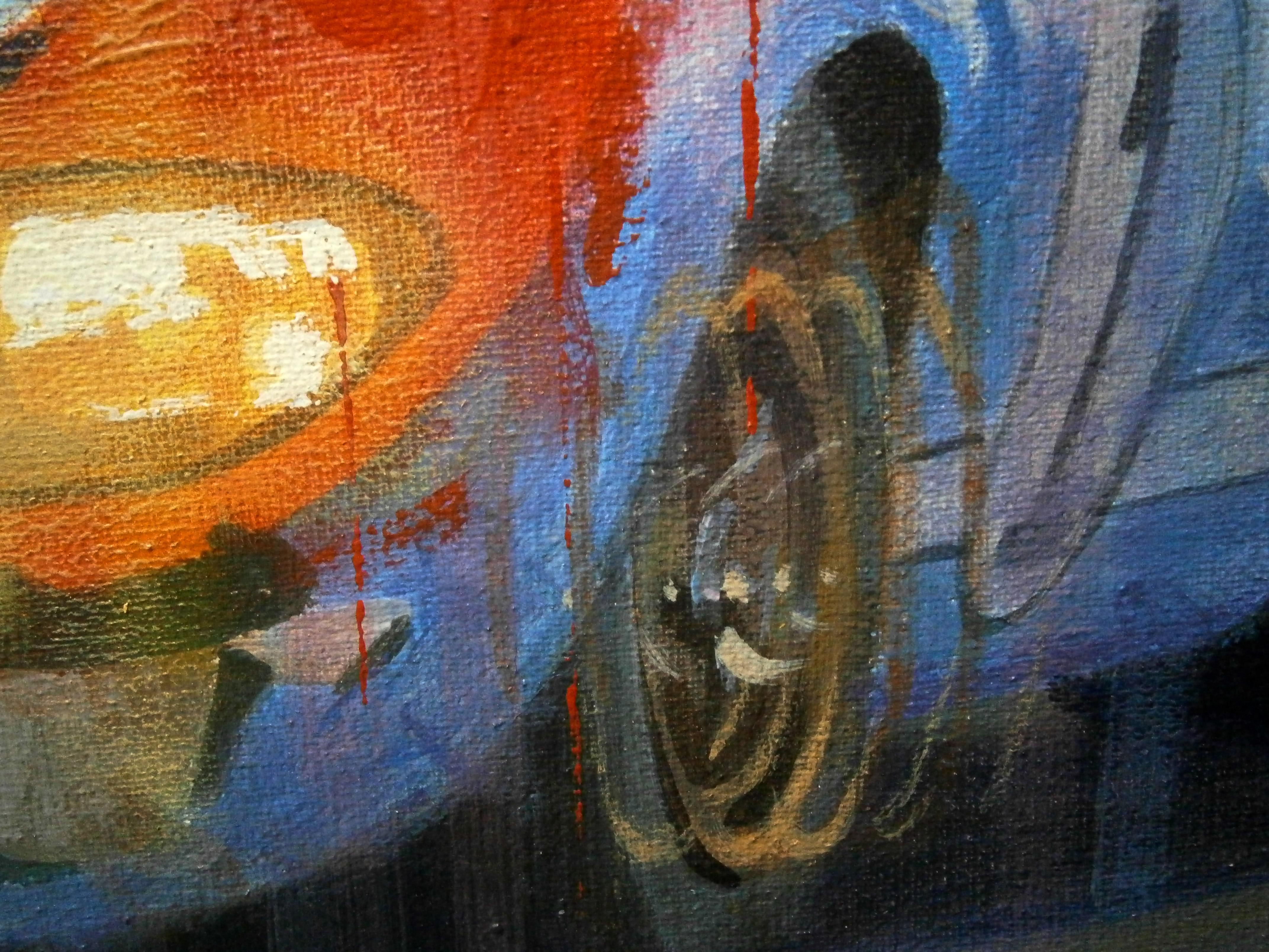 Balaguer 17 Autorennen  Ken Miles&Denny Hulme. Ford GT40MK.II. Originalgemälde (Grau), Figurative Painting, von Alex BALAGUER