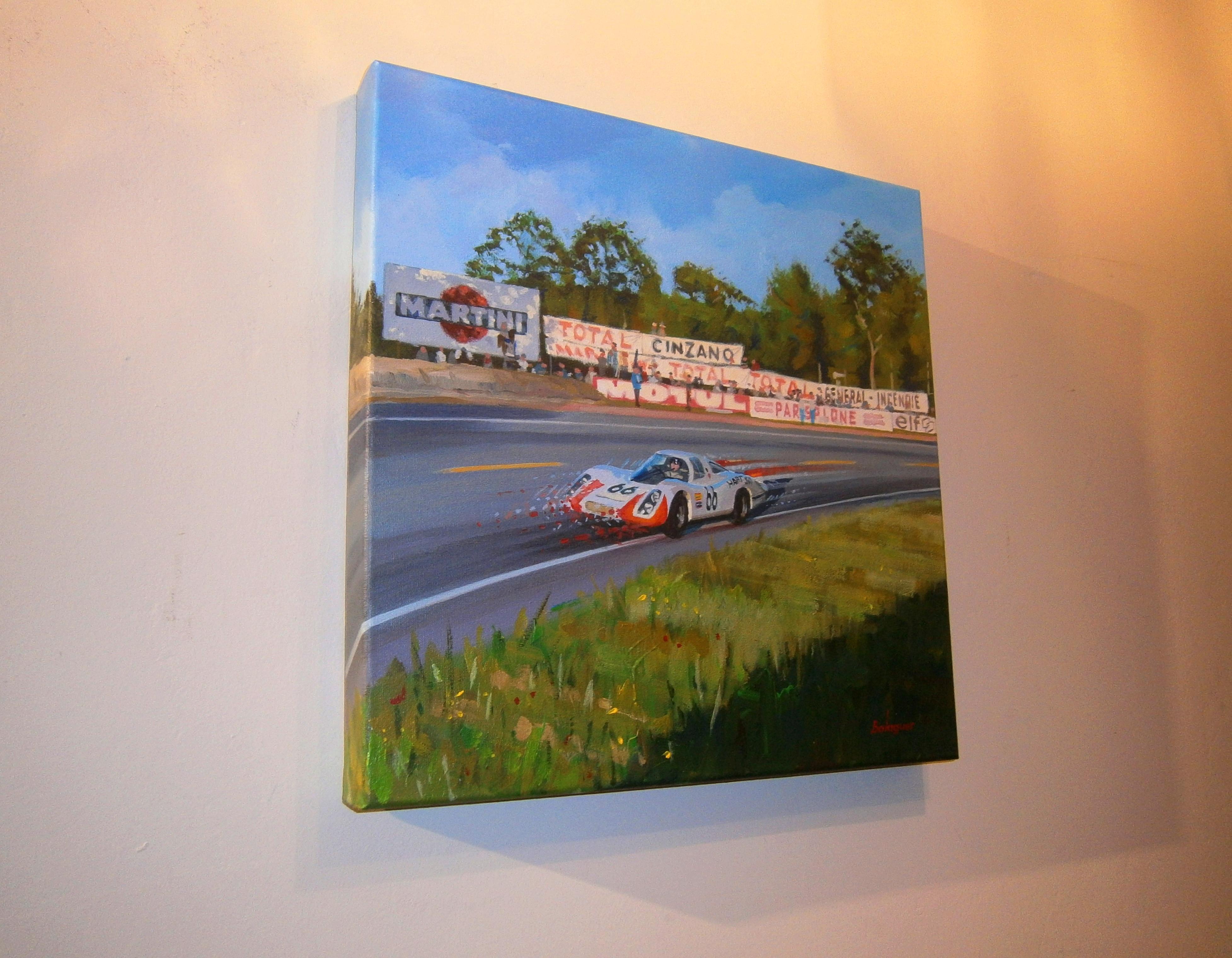 Balaguer  Car Races    Le Mans 1968 · Porsche 907LH - Painting by Alex BALAGUER